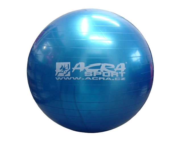 Acra Fitness Line 75cm  gymnastický míč modrý