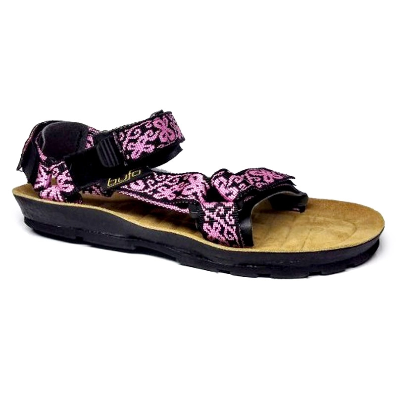 BUFO INCA pink flower sportovní sandály
