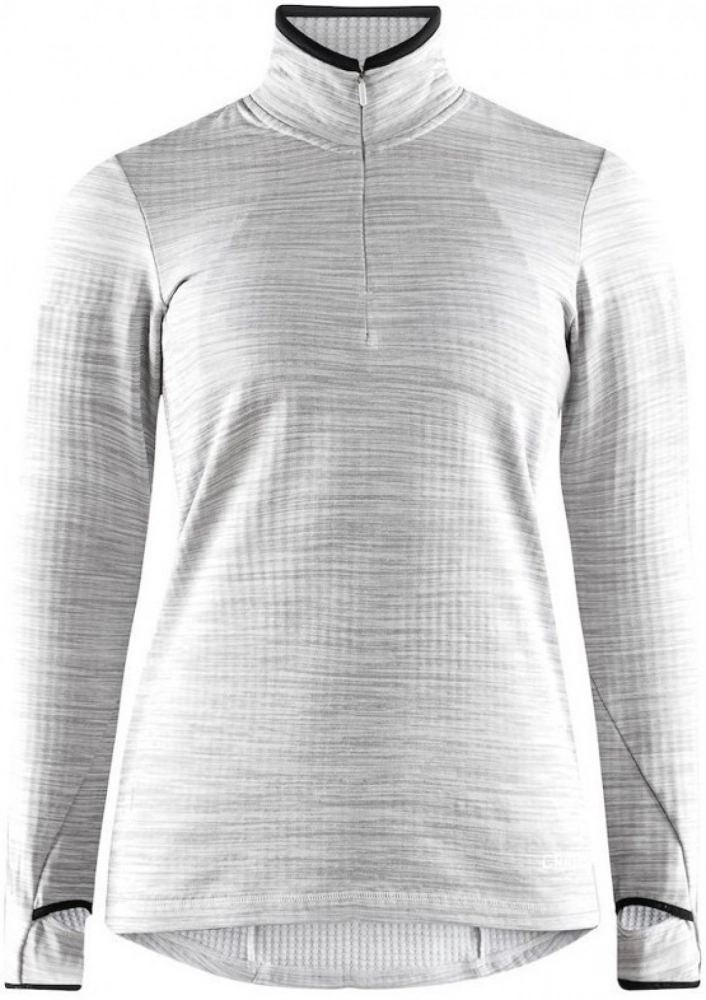 Craft Grid Halfzip W grey melange