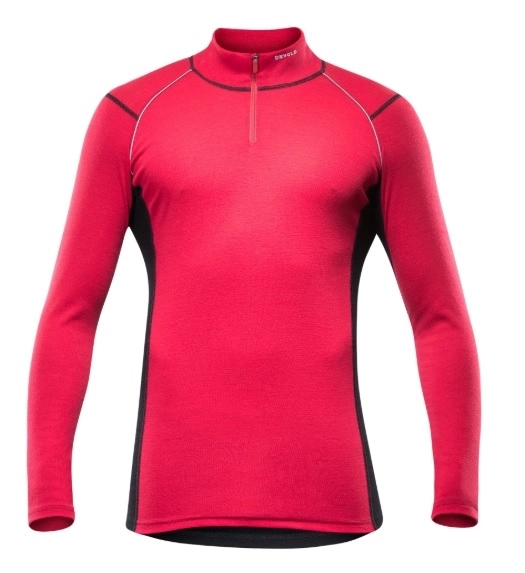 Devold Energy man zip neck strawberry