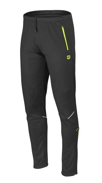 Etape DOLOMITE WS pánské softshellové kalhoty černá/žlutá fluo