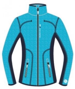 GTS 3017 Ladies Waffle Fleece aqua