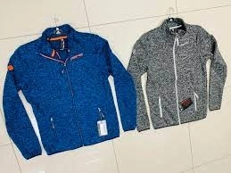 GTS 4004 Knitted Fleece Jacket blue