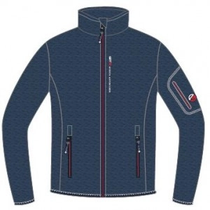 GTS 4004 Knitted Fleece Jacket melange navy