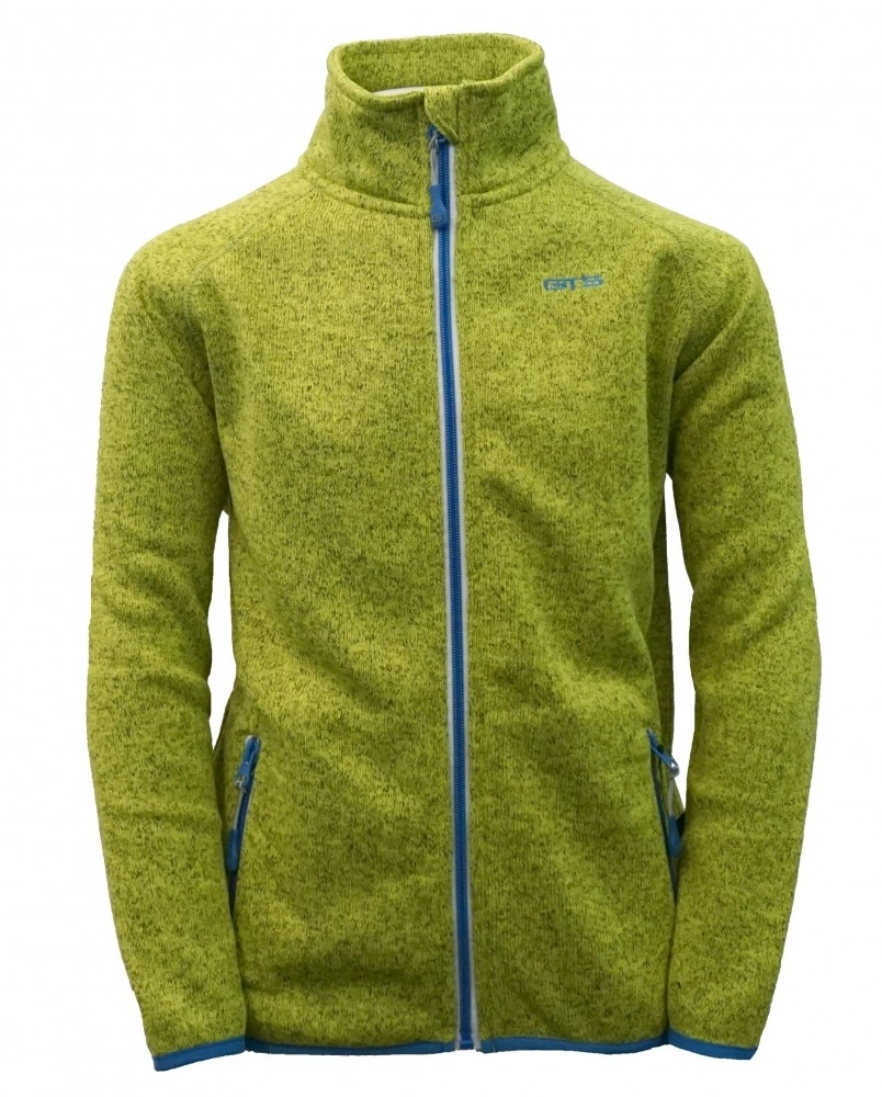 GTS  dětská fleecová mikina celorozepínací  zelená lime