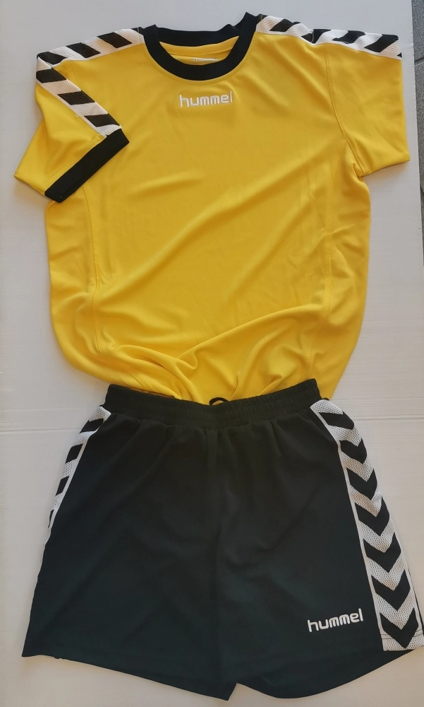 Hummel komplet Jr. žlutá-bílá/černá