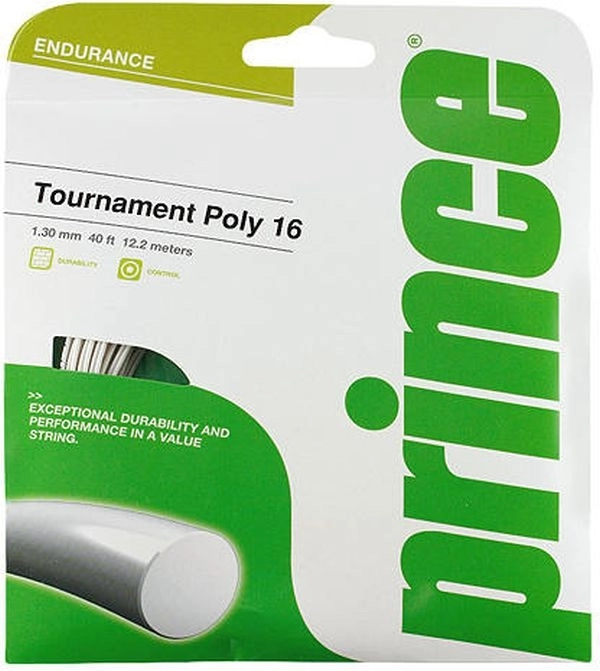 Prince Tournament Poly 16 bílá výplet na tenisovou raketu 