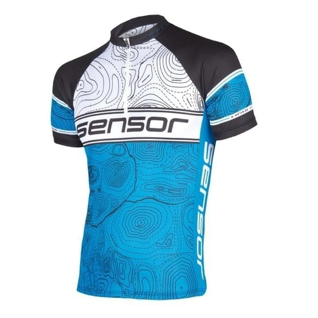 Sensor Radar blue/white cyklistický dres