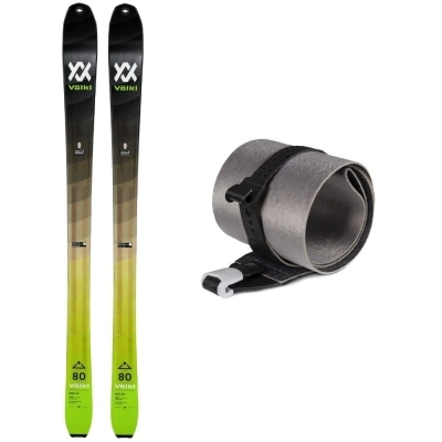 Völkl Rise 80 zelená/černá + stoupací pásy skialpové lyže