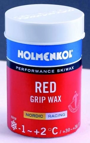 Vosk Holmenkol Grip wax červený -1°C až +2°C 