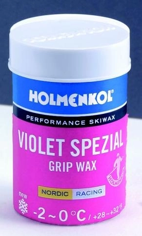 Vosk Holmenkol Grip wax fialový speciál -2°C až 0°C 