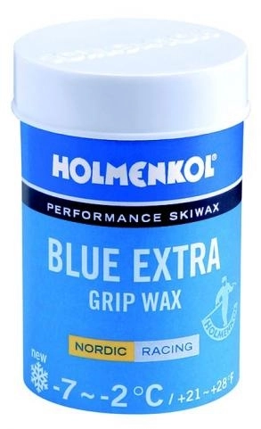 Vosk Holmenkol Grip wax modrý extra -6°C až -2°C